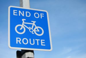 end of cycle route