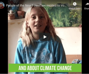 Vote for nick bubb video image - child talking about climate change